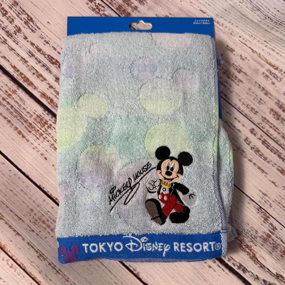 Tokyo Disney Resort Mickey Mouse Hand Towel - Blue